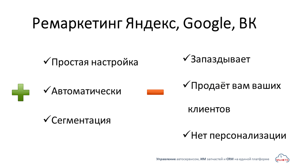 Ремаркетинг Яндекс Google ВК простая настройка сегментация  в Кирове